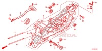 LEFT CRANKCASE for Honda SH 125 ABS D SPORTY TOP CASE 2014