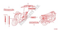 STICKERS for Honda SH 125 D SPECIAL 5ED 2015