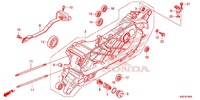 LEFT CRANKCASE for Honda SH 150 ABS D SPECIAL 2E 2014