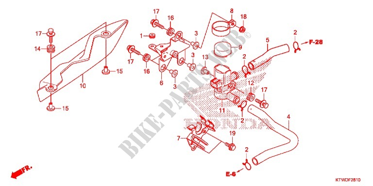 AIR INJECTION VALVE for Honda SH 300 ABS 2014