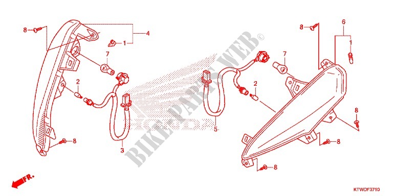 FRONT INDICATOR for Honda SH 300 ABS 2014