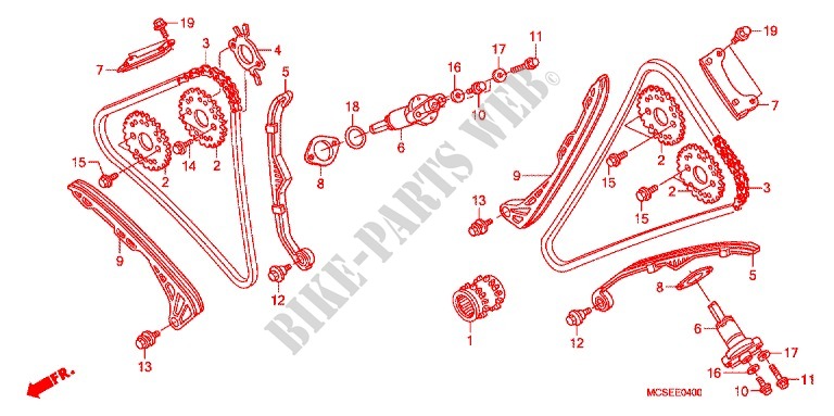 CAM CHAIN   TENSIONER for Honda ST 1300 ABS 2014