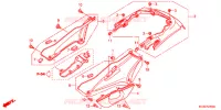 REAR   SIDE COVERS for Honda PAN EUROPEAN 1300 ABS 2014
