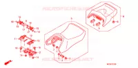 SINGLE SEAT (2) for Honda PAN EUROPEAN 1300 ABS 2014