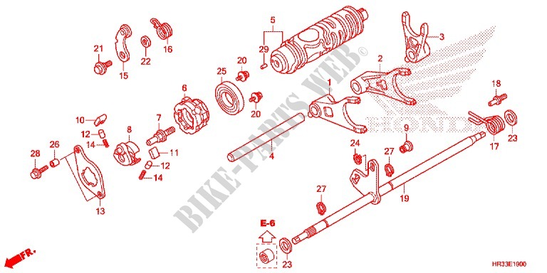 GEARSHIFT FORK (TRX420FA1/FA2) for Honda FOURTRAX 420 RANCHER 4X4 DCT 2014
