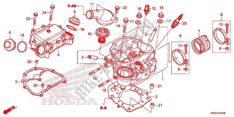 CYLINDER   HEAD for Honda FOURTRAX 420 RANCHER 4X4 Manual Shift 2015