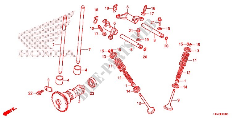 CAMSHAFT for Honda FOURTRAX 500 FOREMAN 4X4 Electric Shift, Power Steering Red 2014
