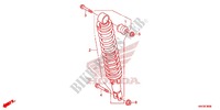 REAR SHOCK ABSORBER (2) for Honda FOURTRAX 500 FOREMAN 4X4 RED 2014