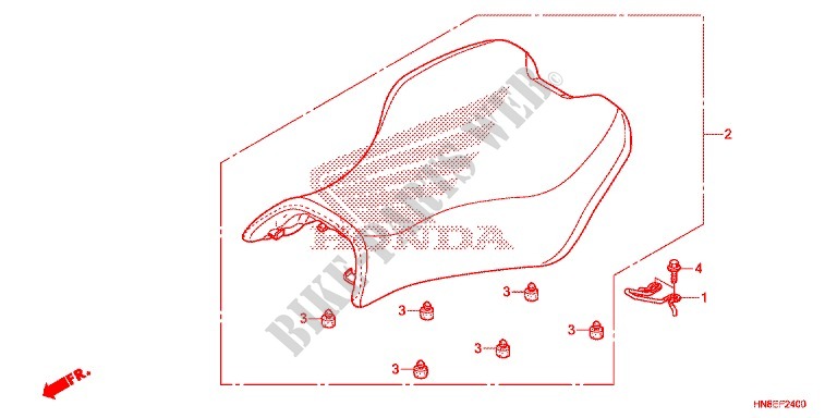SINGLE SEAT (2) for Honda FOURTRAX 680 RINCON 2015
