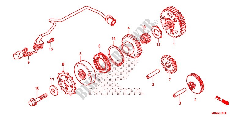 STARTER MOTOR CLUTCH for Honda VFR 800 F 2014