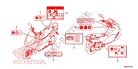 CAUTION LABEL (1) for Honda PCX 125 2015