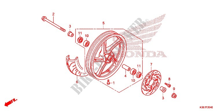 FRONT WHEEL for Honda PCX 125 2016