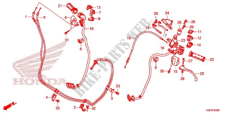 LEVER   SWITCH   CABLE (1) for Honda PCX 125 2016
