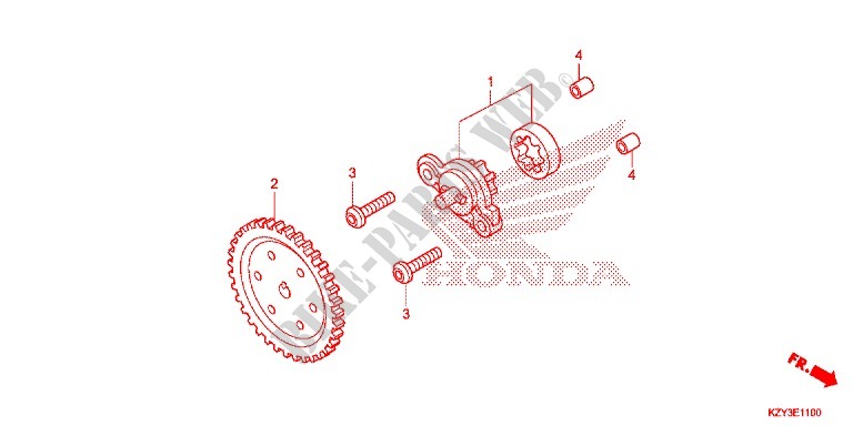CRANKCASE   OIL PUMP for Honda PCX 150 2012
