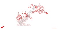CRANKSHAFT for Honda PCX 150 WHITE, RED SEAT 2013