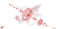 FRONT WHEEL for Honda PCX 150 WHITE, RED SEAT 2014