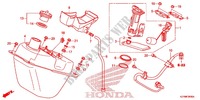 FUEL TANK for Honda PCX 150 WHITE, RED SEAT 2013