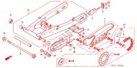 SWINGARM   CHAIN CASE for Honda XR 125 L Electric start + Kick start 2011