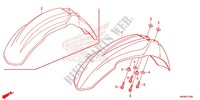 FRONT FENDER for Honda XR 125 L Electric start + Kick start 2012