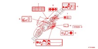 CAUTION LABEL (SAUF KO, 2KO) for Honda CBR 125 SILVER 2011