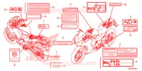 CAUTION LABEL (1) for Honda CBR 250 R 2015
