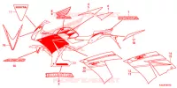 STICKERS (2) for Honda CBR 250 R 2015