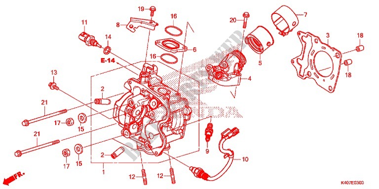 CYLINDER   HEAD for Honda FORZA 125 ABS 2015