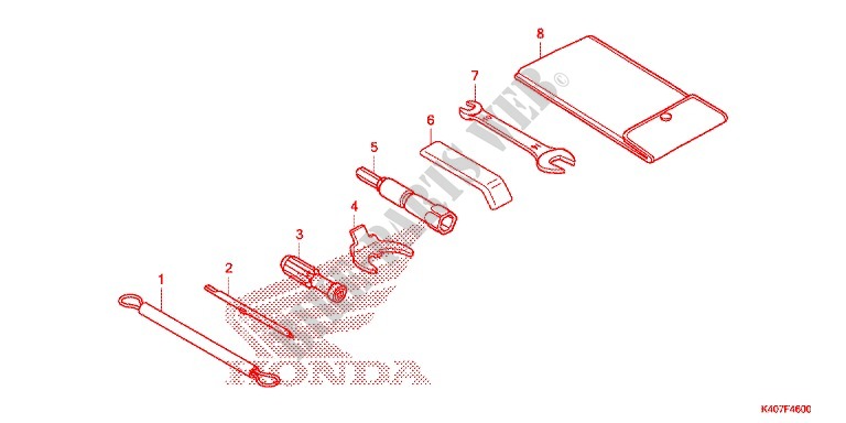 TOOLS   BATTERY BOX for Honda FORZA 125 ABS 2015
