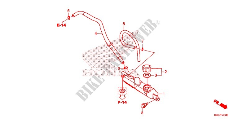 EXPANSION TANK for Honda FORZA 125 ABS 2015