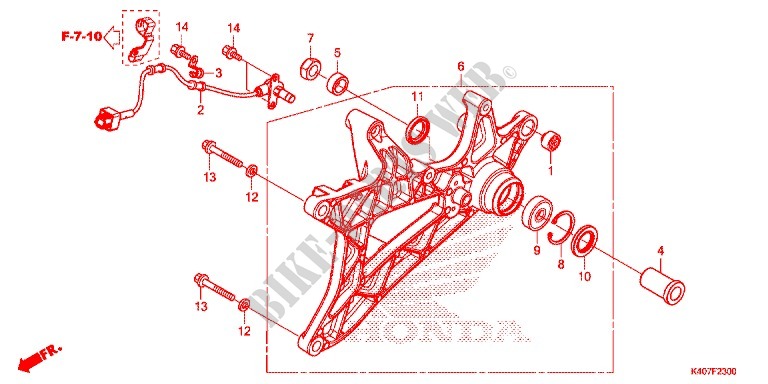 SWINGARM   CHAIN CASE for Honda FORZA 125 ABS 2015