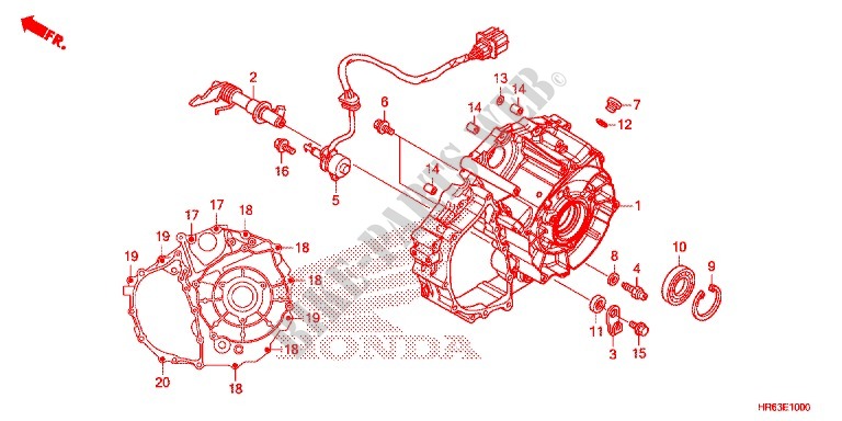 CRANKCASE COVER for Honda FOURTRAX 500 FOREMAN RUBICON DCT EPS 2015