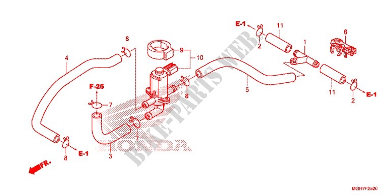 AIR INJECTION CONTROL VALVE for Honda CROSSTOURER 1200 ABS 2015