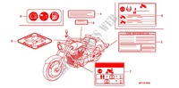CAUTION LABEL (VT1300CR/CRA) for Honda VT 1300 C ABS RED 2012