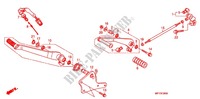 MAIN STAND   BRAKE PEDAL for Honda VT 1300 C ABS 2012 2012