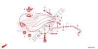 FUEL TANK (VT1300CXA) for Honda VT 1300 C FURY ABS RED 2016