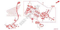 REAR BRAKE CALIPER (VT1300CXA) for Honda VT 1300 C FURY ABS RED 2015