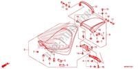 SEAT (VT1300CXA) for Honda VT 1300 C FURY ABS RED 2015