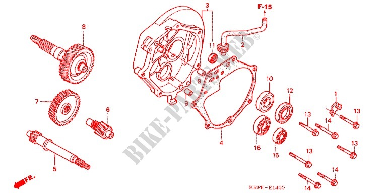 GEARBOX for Honda SCV 100 LEAD 2003