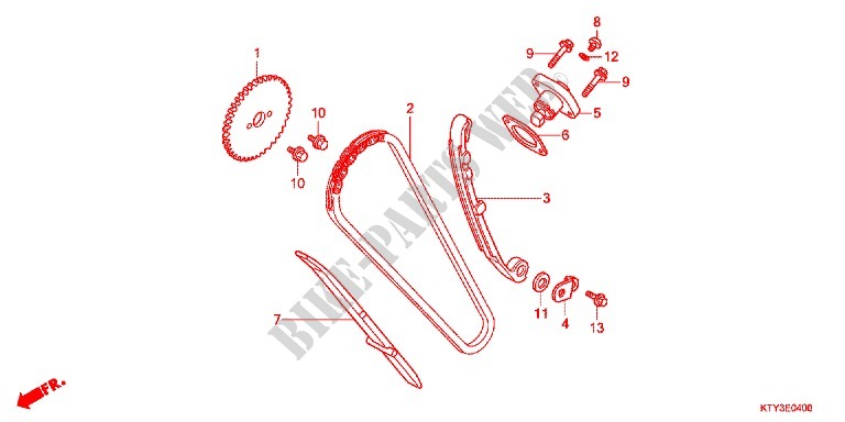 CAM CHAIN   TENSIONER for Honda CBR 125 RED 2013