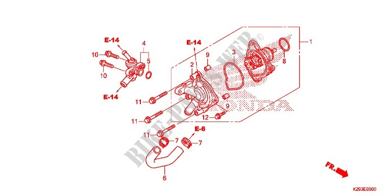 WATER PUMP for Honda ANC 110 ICON 2009