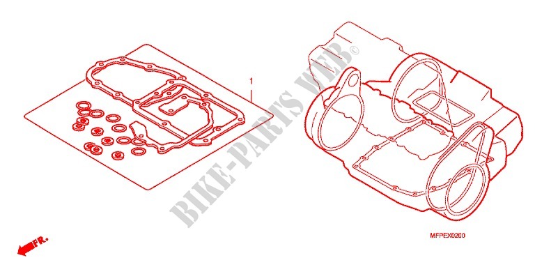GASKET KIT for Honda CB 1300 ABS, TETE DE FOURCHE 2012