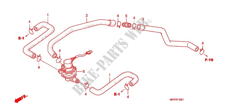 AIR INJECTION CONTROL VALVE for Honda CB 1300 SUPER FOUR ABS 2008