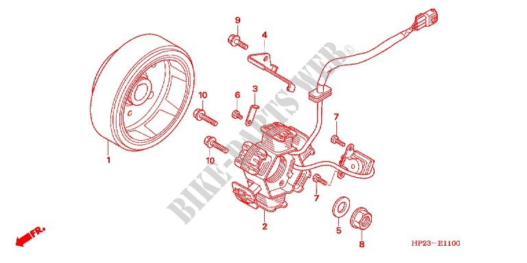LEFT CRANKCASE COVER   ALTERNATOR (2) for Honda SPORTRAX TRX 90 2013
