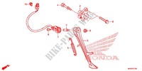MAIN STAND   BRAKE PEDAL for Honda CBR 1000 RR FIREBLADE CABS TRICOLORE 2015