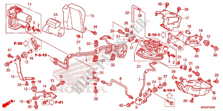 FRONT ABS UNIT for Honda CBR 1000 RR FIREBLADE CABS TRICOLORE 2015