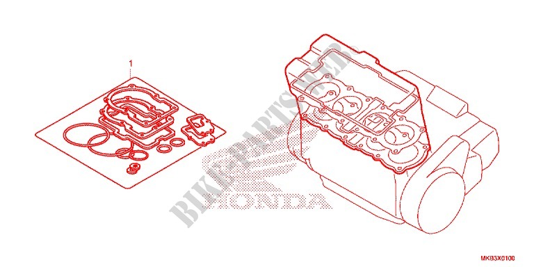GASKET KIT for Honda CBR 1000 RR ABS TRICOLORE 2015