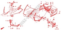 FRONT COWL for Honda CBR 500 R ABS RED 2015