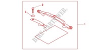 SEAT BAG ATTACHMENT for Honda CBR 250 R ABS NOIRE 2012