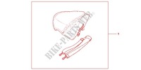 SEAT BAG ATTACHMENT for Honda CBR 250 R ABS BLACK 2011