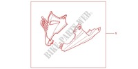 BELLY PAN KIT for Honda CBR 250 R BLEUE 2011